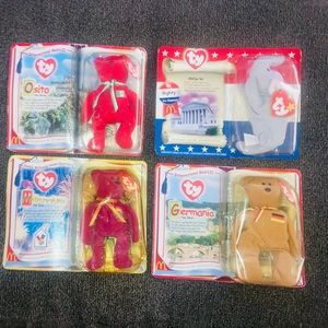 McDonald’s TY Teenie Beanie Babies 2000 set of 4 Sealed Ty Beanie Lot